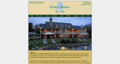 Desktop Screenshot of cedarspringinn.com