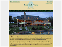 Tablet Screenshot of cedarspringinn.com